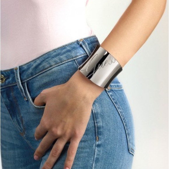 Cuff bracelet Guess & Swarovski Stainless Steel - Picture 2 of 15